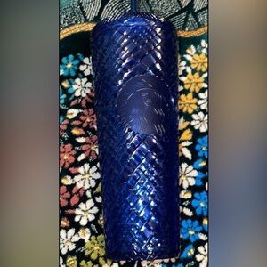 Starbucks Holiday 2022 Blue Jeweled Cup